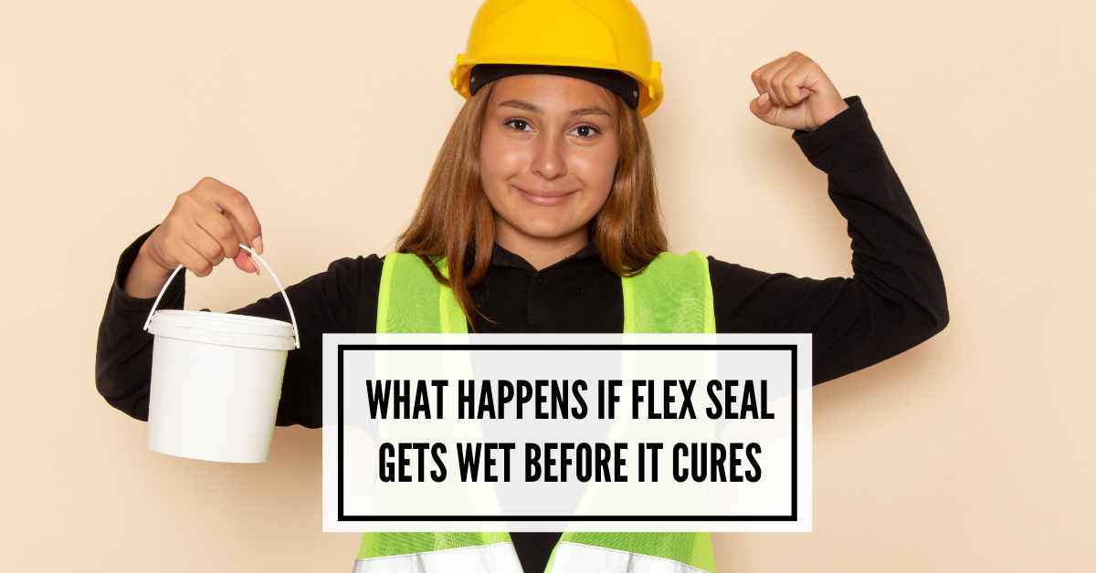 What Happens If Flex Seal Gets Wet Before It Cures