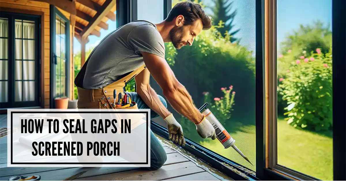How To Seal Gaps In Screened Porch