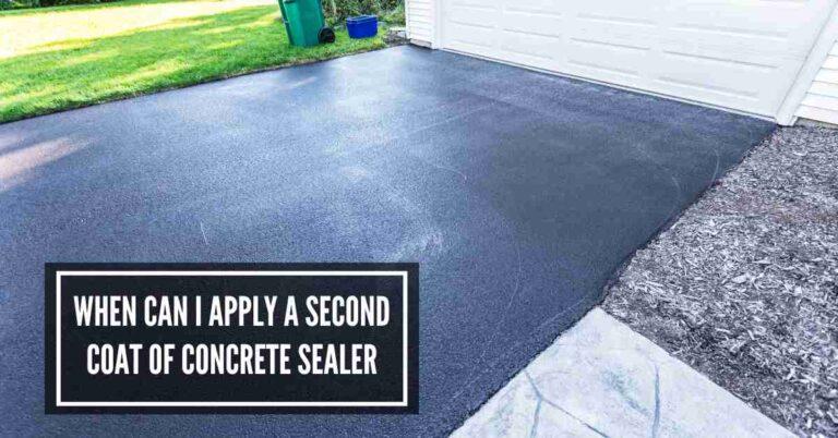 When Can I Apply A Second Coat Of Concrete Sealer?