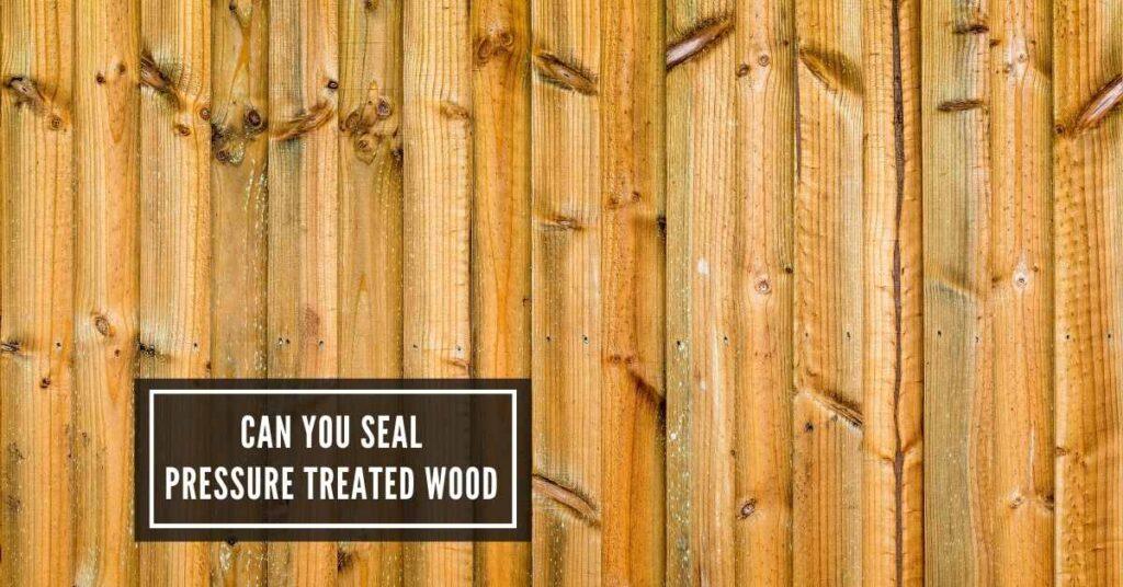Can You Seal Pressure Treated WoodTips for Properly Sealing