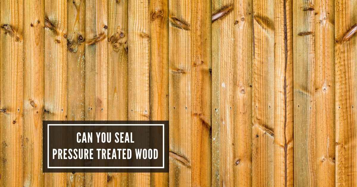 Can You Seal Pressure Treated Wood