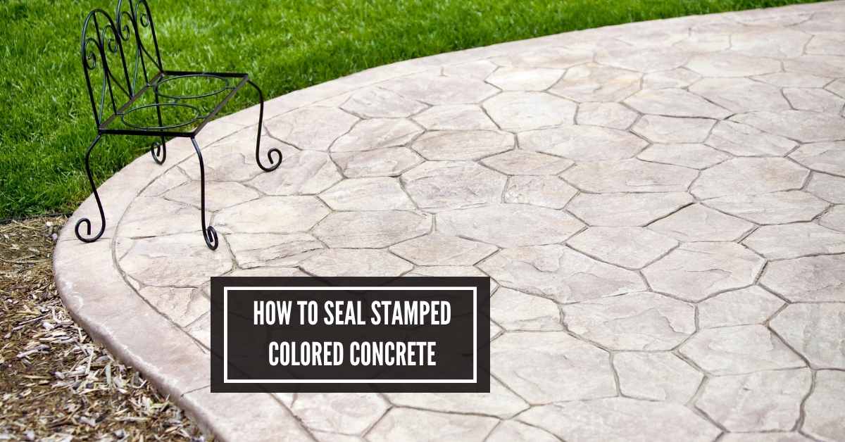 How to Seal Stamped Colored Concrete