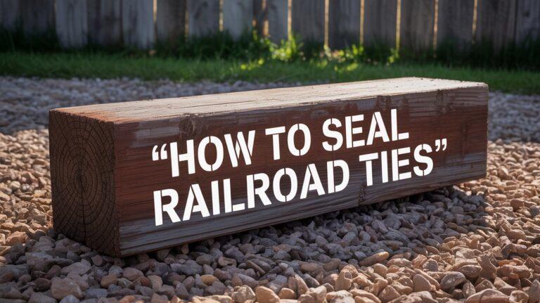 How to Seal Railroad Ties