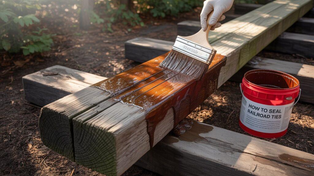 How to Seal Railroad Ties2