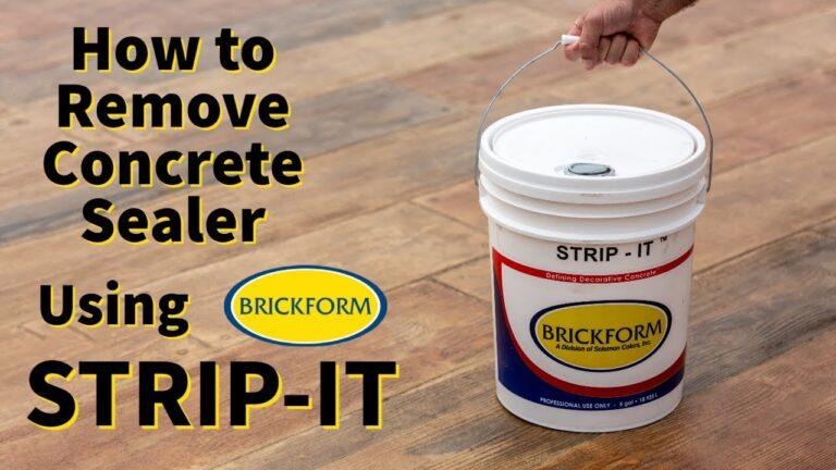 How to Remove Concrete Sealer
