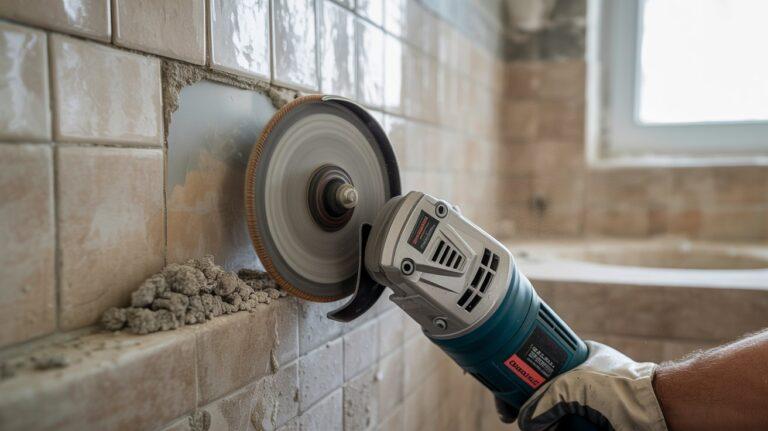 Angle Grinder Grout Removal
