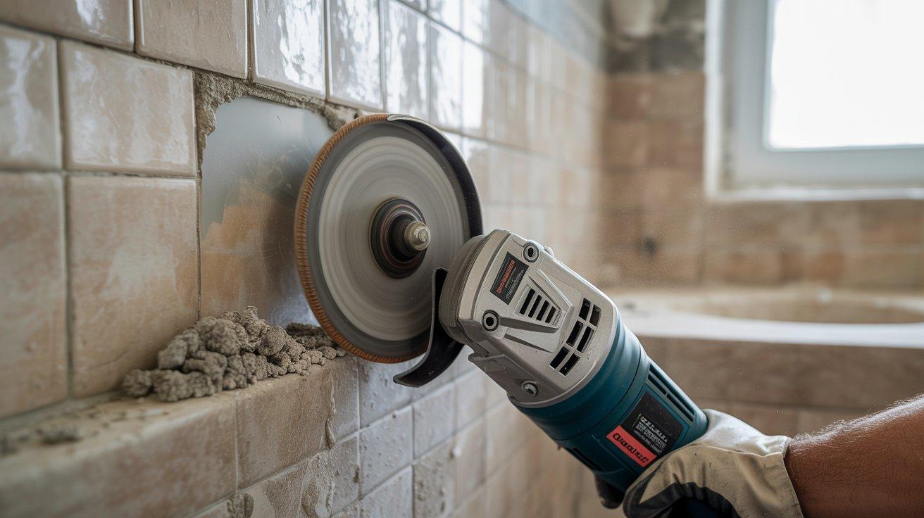 Angle Grinder Grout Removal