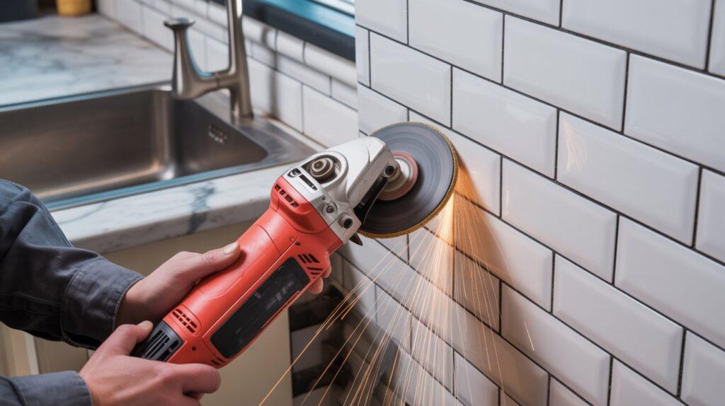 Angle Grinder Grout Removal1