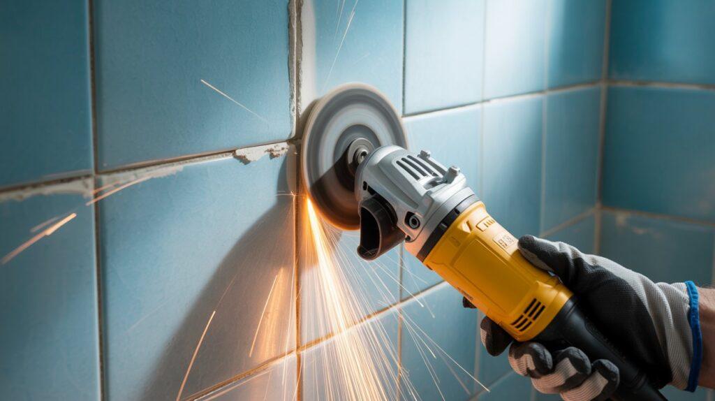 Angle Grinder Grout Removal2