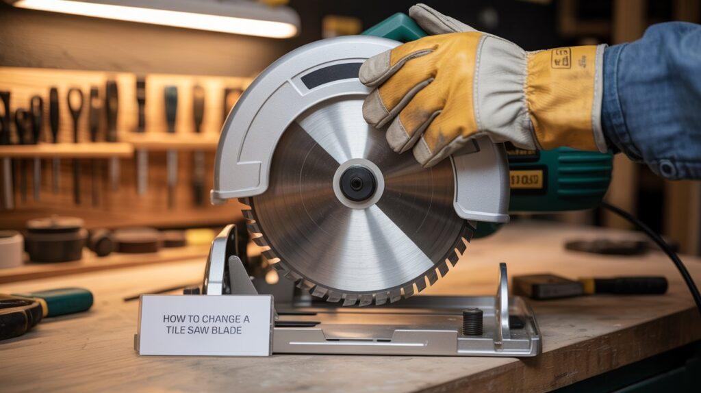 How To Change A Tile Saw Blade2