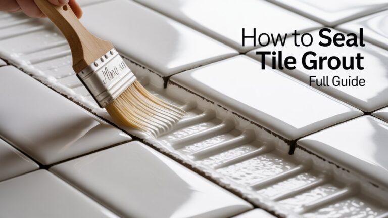 How To Seal Tile Grout Full Guide