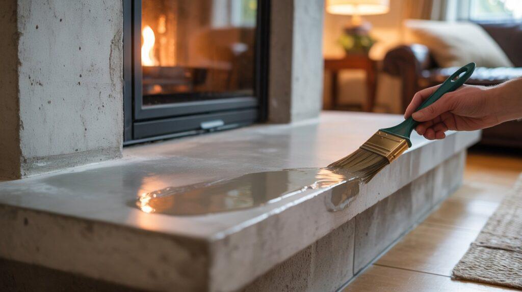 How to Seal Concrete Hearth2