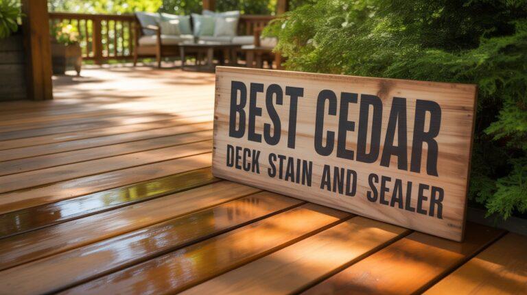 Best Cedar Deck Stain and Sealer