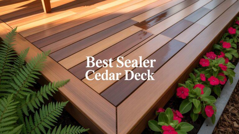 Best Sealer Cedar Deck