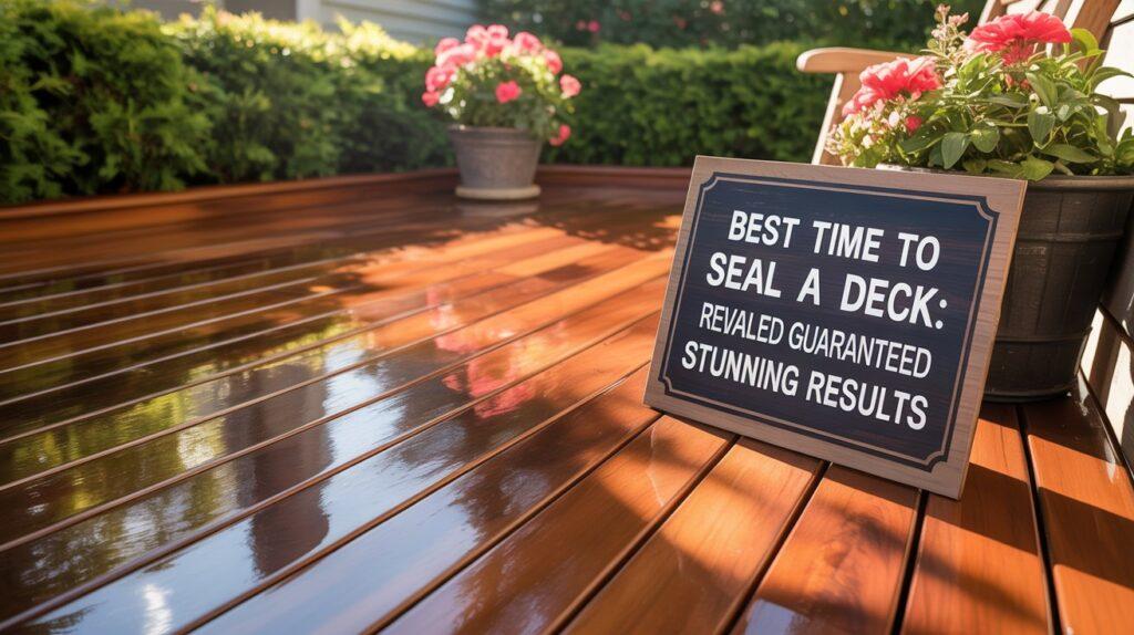Best Time to Seal a Deck