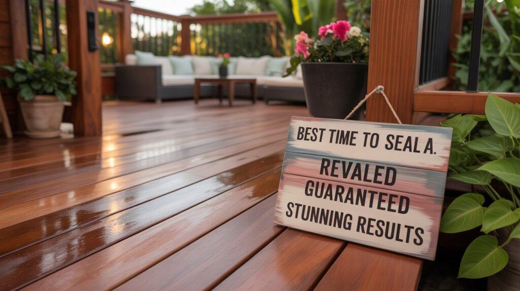 Best Time to Seal a Deck
