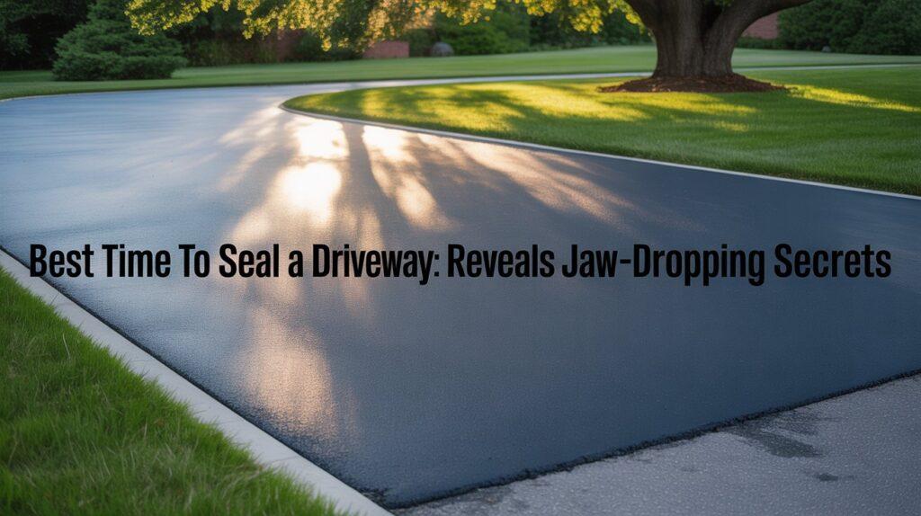 Best Time to Seal a Driveway
