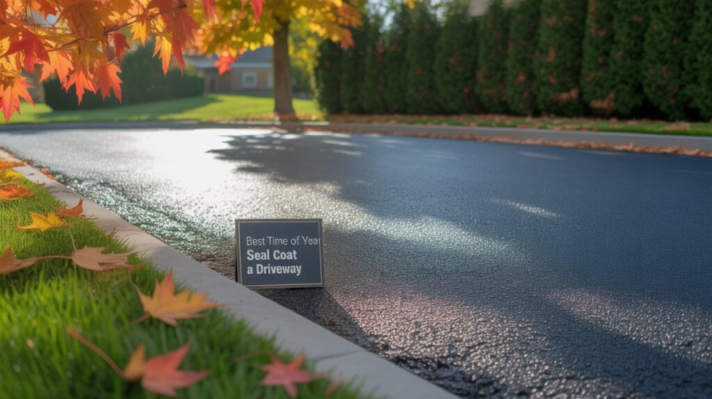 Best Time of Year to Seal Coat a Driveway