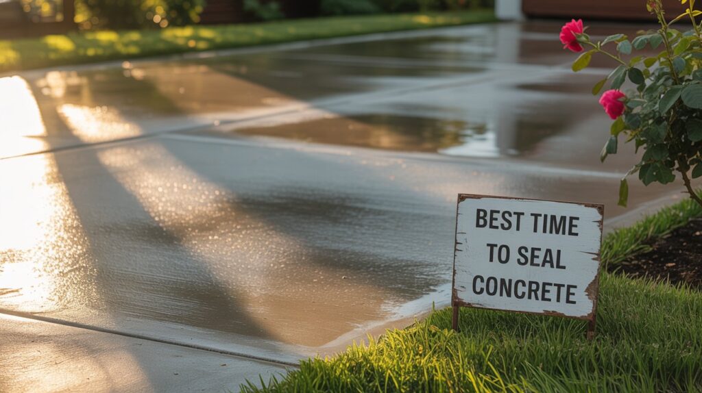 Best Time to Seal Concrete Driveway