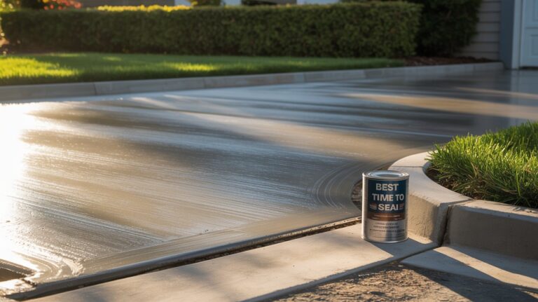 Best Time to Seal Concrete Driveway