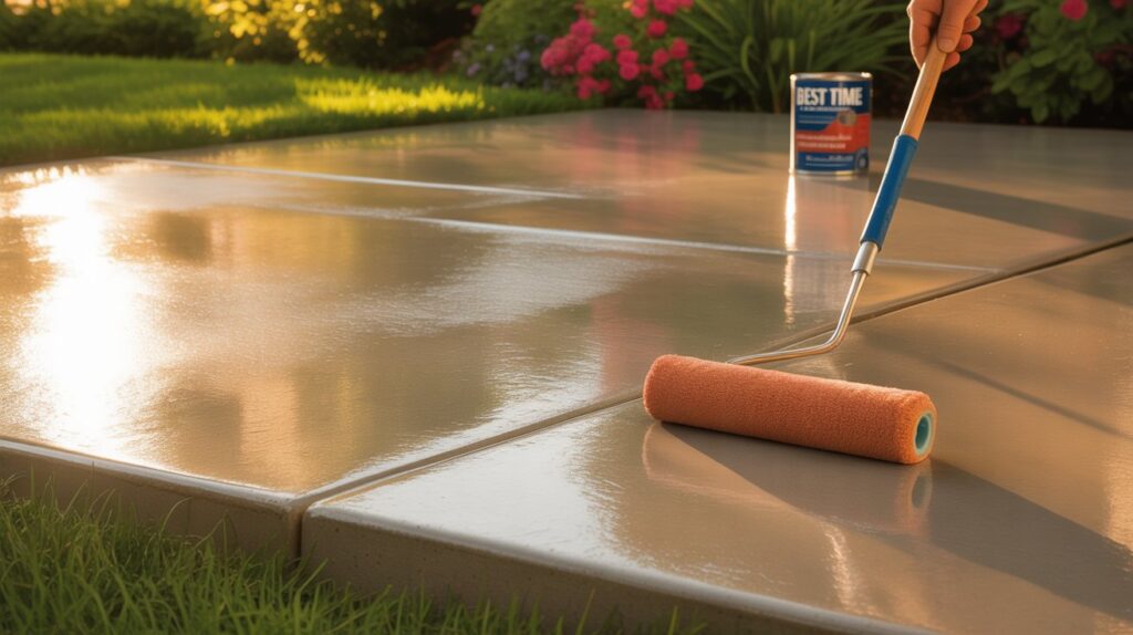 Best Time to Seal Concrete Patio