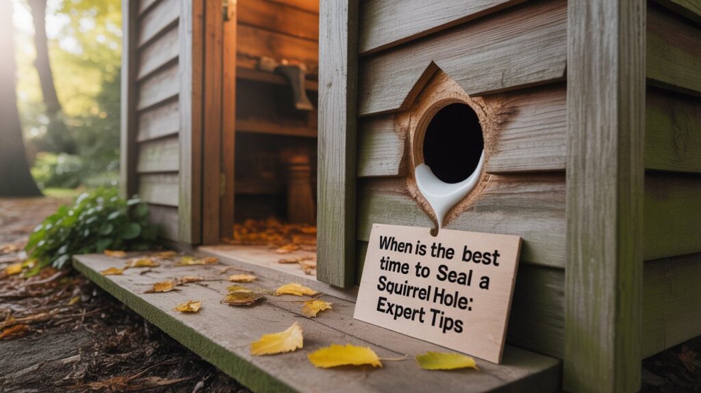 When is the Best Time to Seal a Squirrel Hole